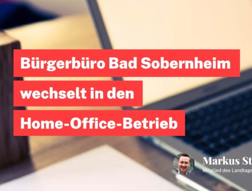 Bürgerbüro Bad Sobernheim wechselt in den Home-Office-Betrieb